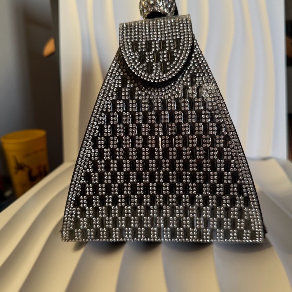 Elegant Black and Silver Women's Bag